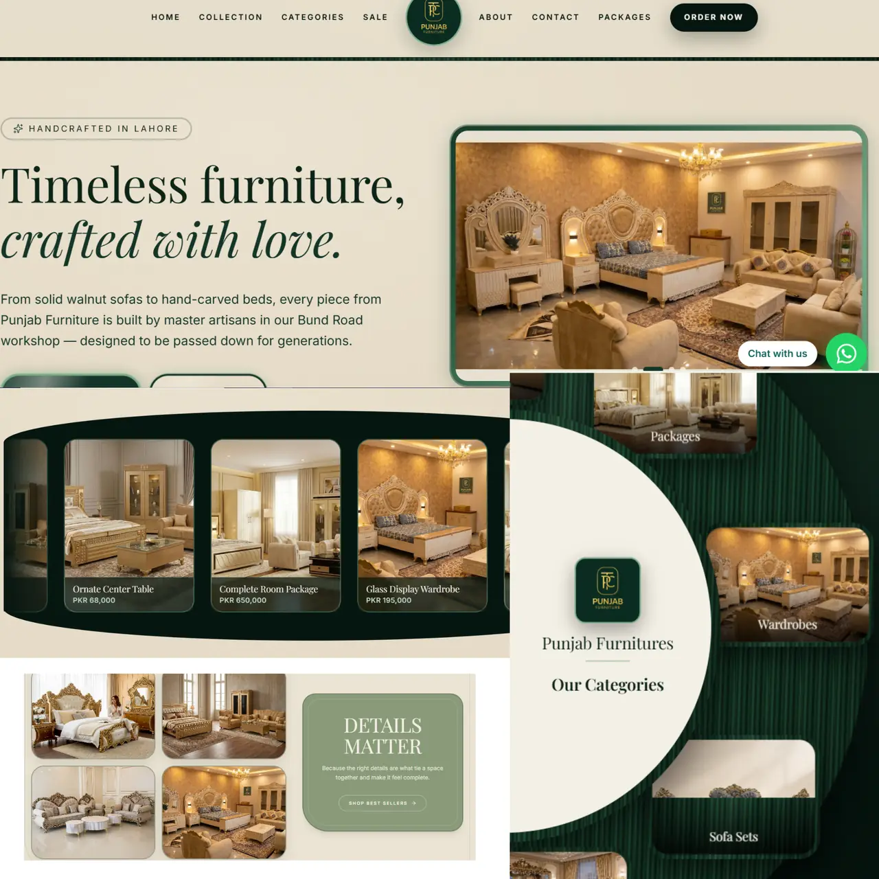Punjab Furnitures catalogue homepage